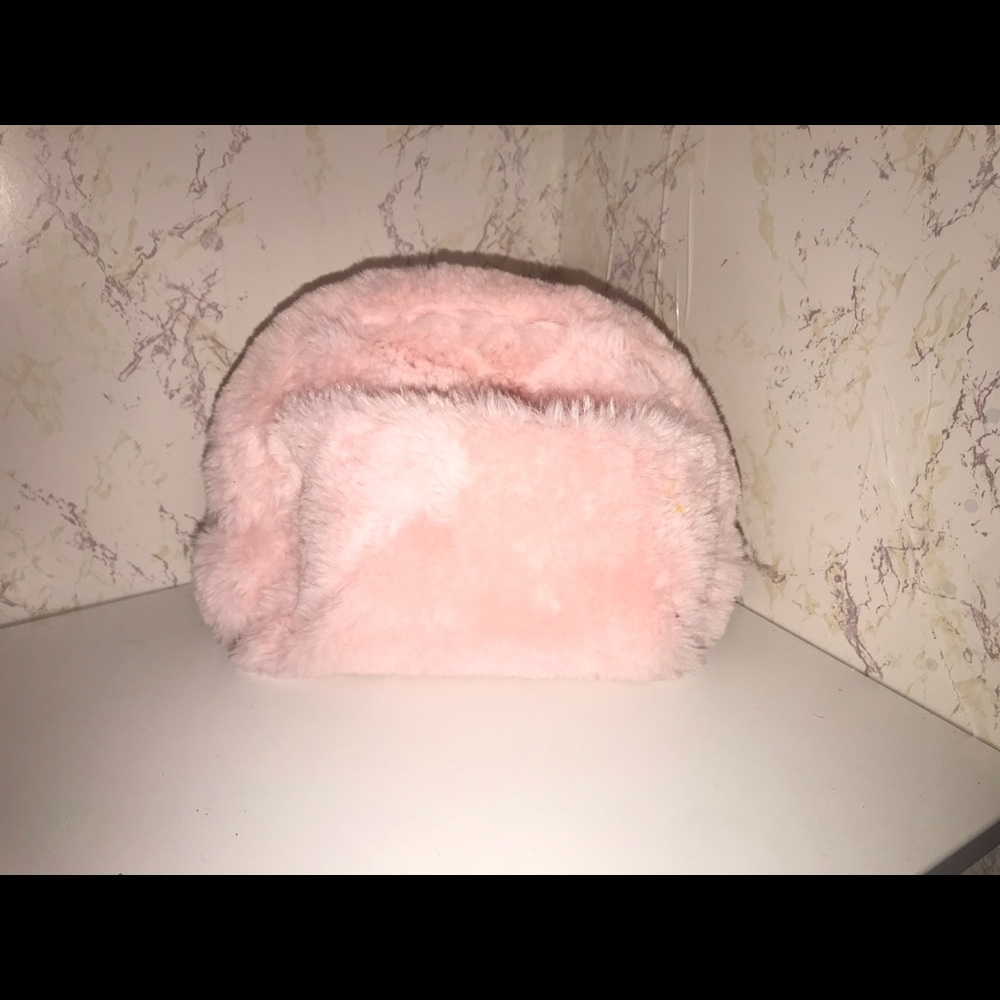 Fuzzy Makeup Bag